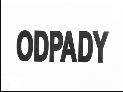 Tablica ODPADY 30 cm x 40 cm 