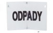 Tablica ODPADY 30 cm x 40 cm łamana