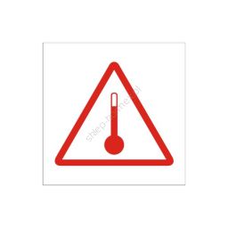 Znak nalepka temperatura 300x300mm