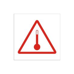 Znak nalepka temperatura 300x300mm
