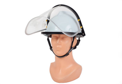 KASK ochronny HARDY z osłoną twarzy